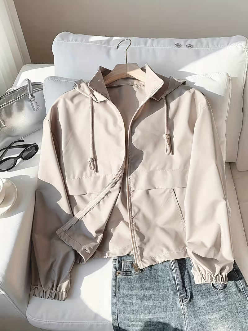Women'S Beige Trench Coat | Lightweight Non-Stretchy Jacket