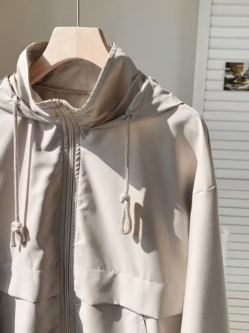 Women'S Beige Trench Coat | Lightweight Non-Stretchy Jacket