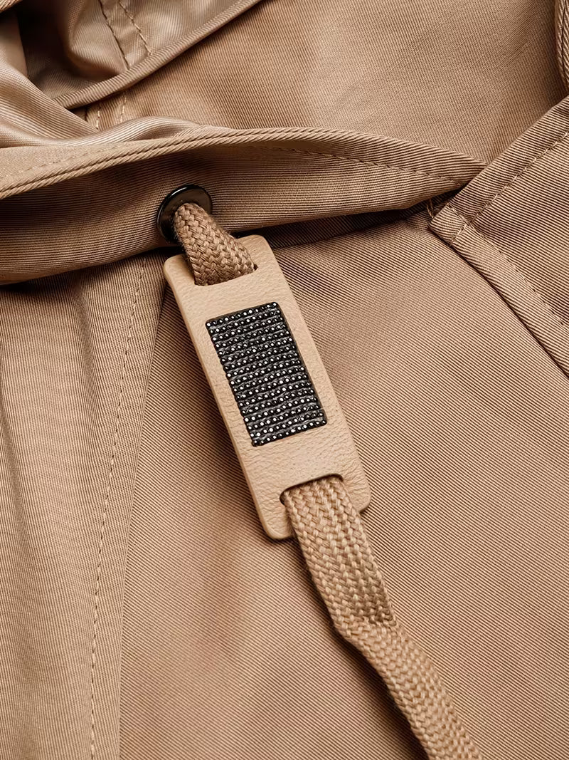Premium Women'S Apparel Made from Combed for Spring And Autumn 2024 Featuring Long Sleeves And a Hoodie