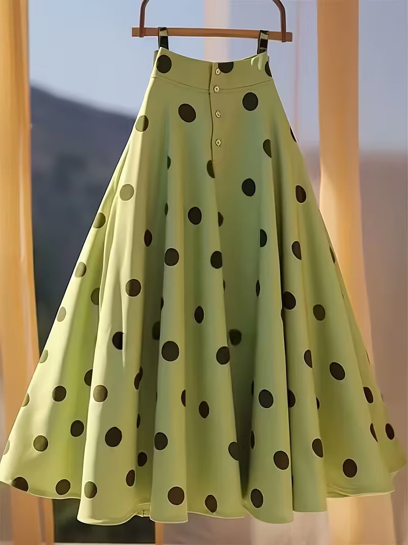 Green Polka Dot Skirt