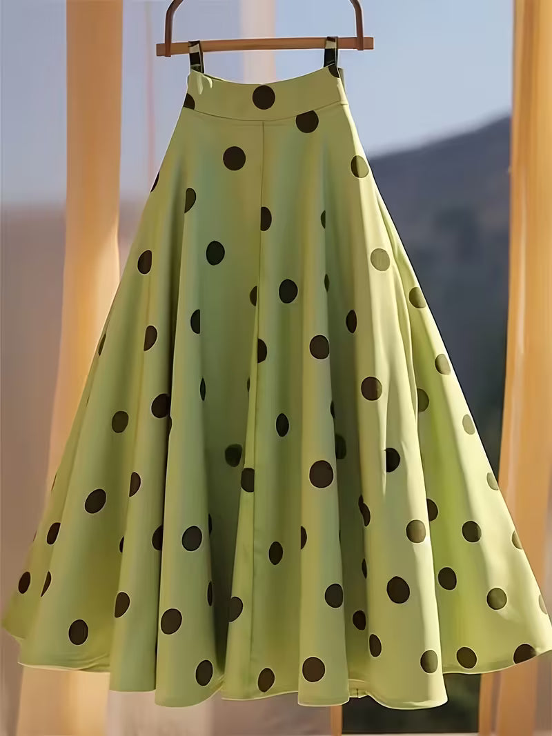 Green Polka Dot Skirt