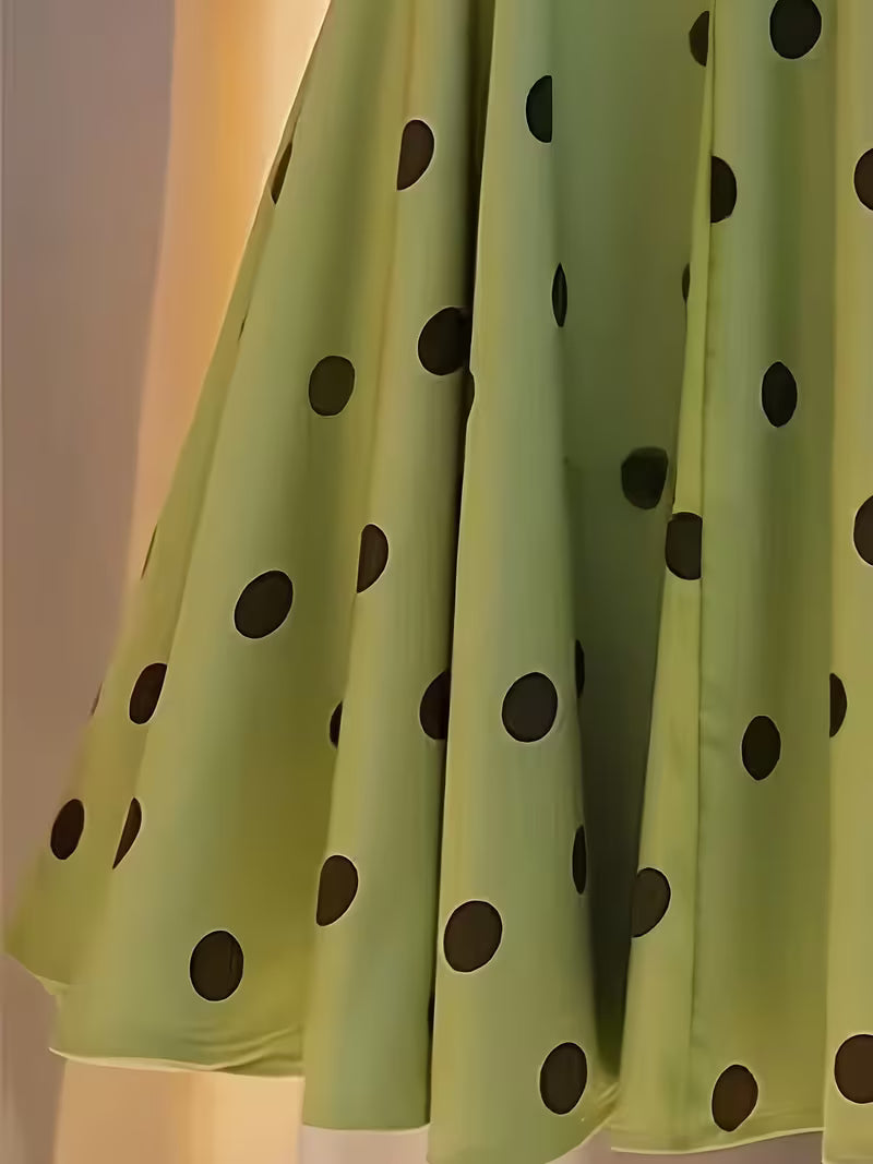 Green Polka Dot Skirt