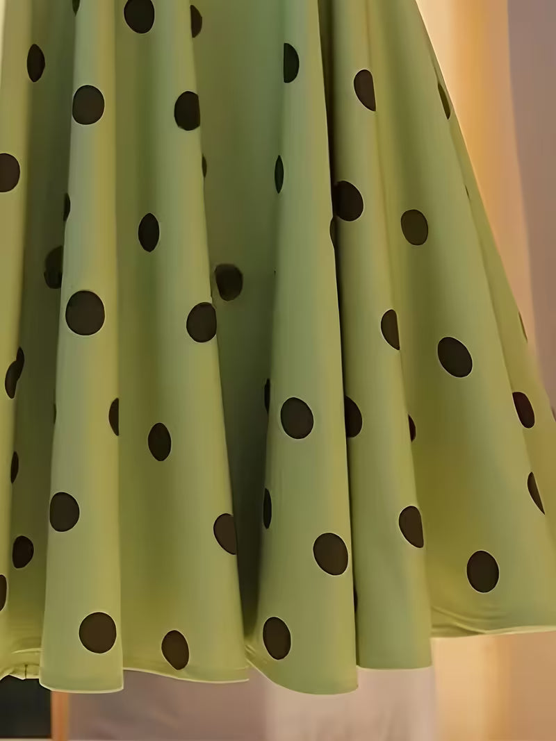 Green Polka Dot Skirt