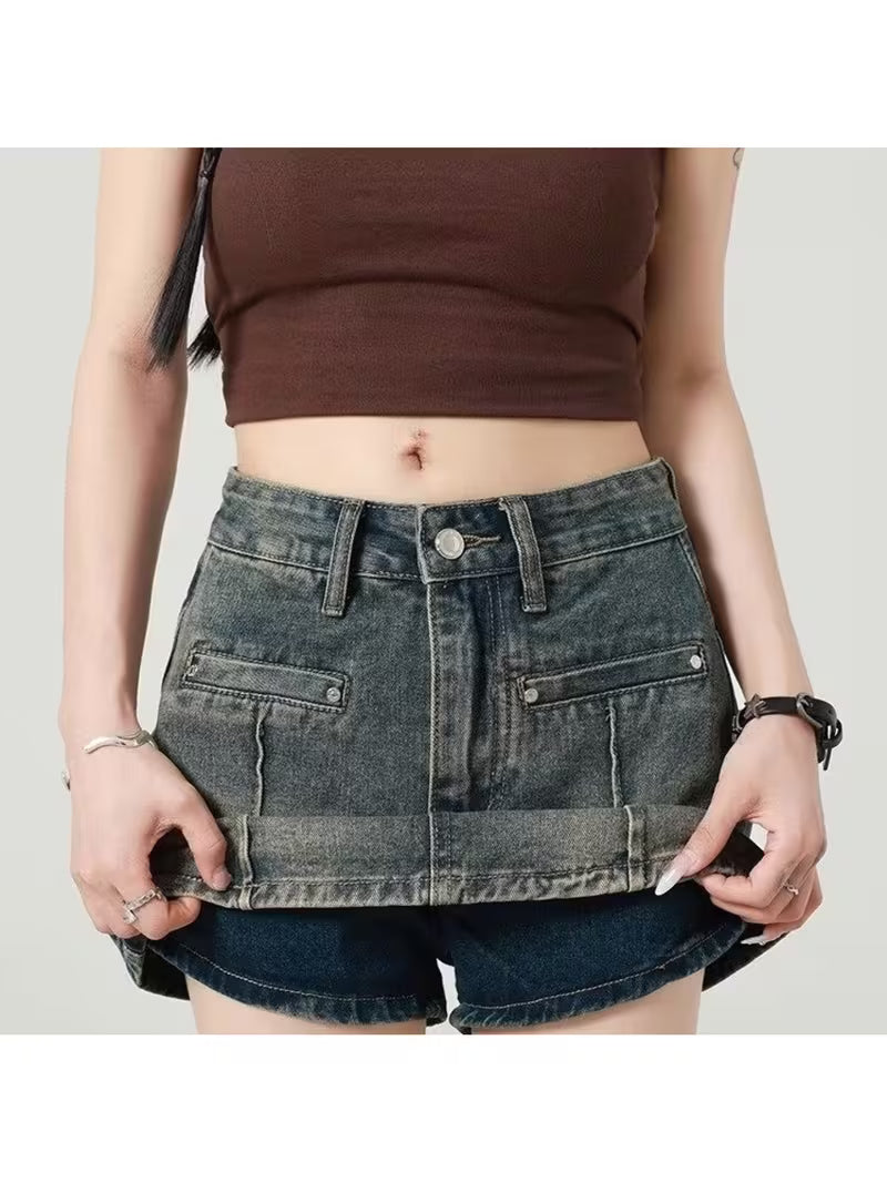Women'S Summer Short Skirt, High-Waisted, A-Line Skirt, Versatile Bodycon Skirt, Trendy Skirt